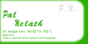 pal melath business card